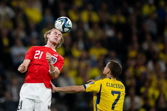 Patrick Wimmer of Austria and Viktor Claesson of Sweden