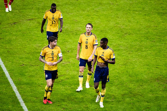 Victor Nilsson Lindelöf, Alexander Isak, Albin Ekdal and