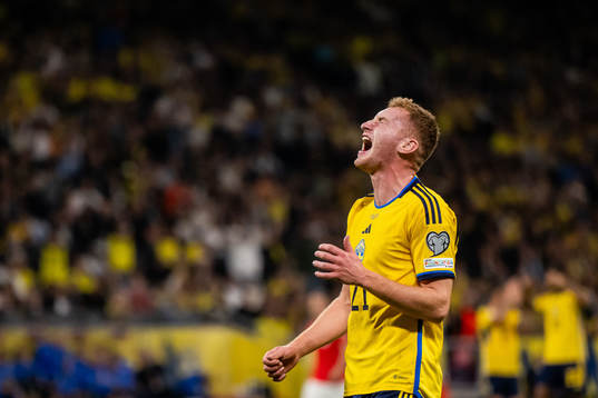 Dejan Kulusevski of Sweden looks dejected