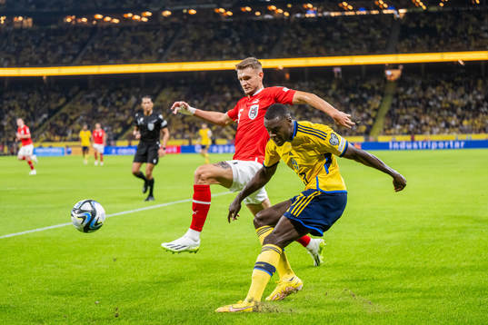 Ken Sema of Sweden and Stefan Posch of Austria