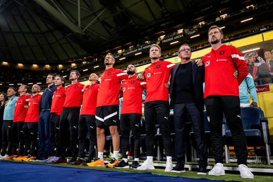 Head coach Ralf Rangnick of Austria