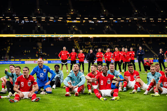 Players of Austria celebrates