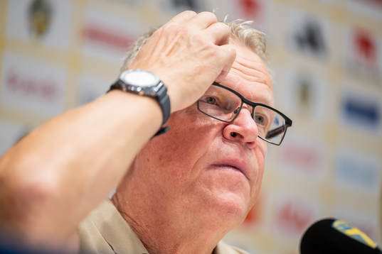 Head coach Janne Andersson of Sweden