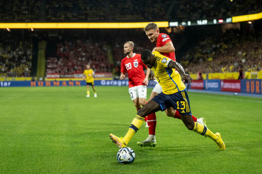 Ken Sema of Sweden and Stefan Posch of Austria