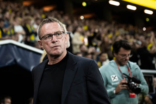 Head coach Ralf Rangnick of Austria