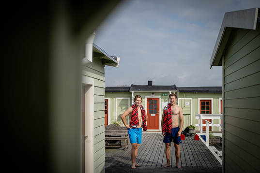 Lauri Pajuniemi och Janne Kuokkanen, ishockeyspelare i