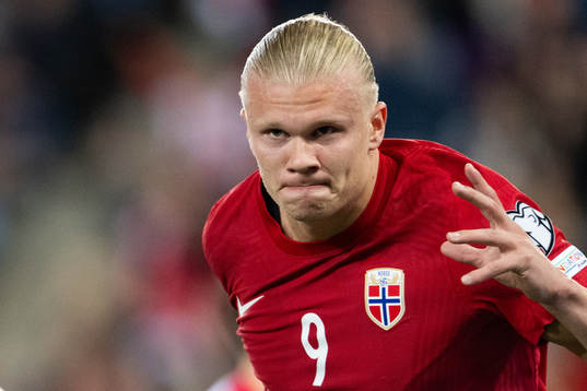Erling Braut Haaland of Norway celebrates