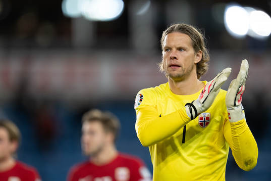 Goalkeeper Ørjan Håskjold Nyland of Norway