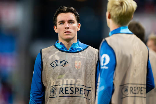 Hugo Vetlesen of Norway warms up