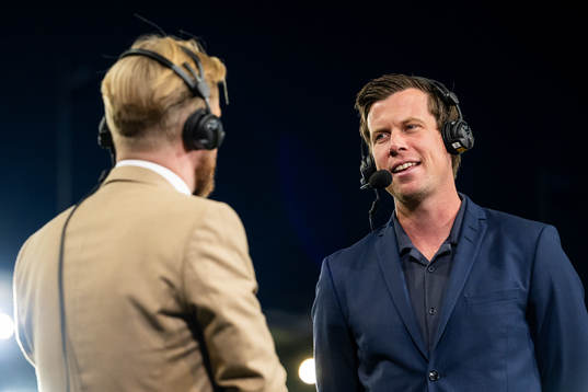 Marius Skjelbæk and Jesper Mathisen of TV 2