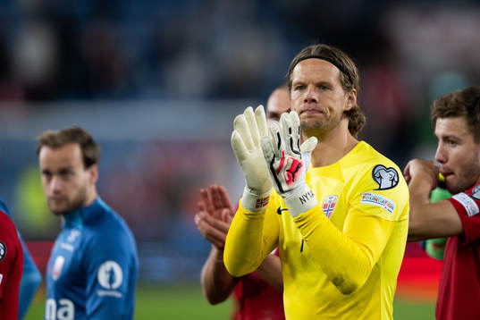 Goalkeeper Ørjan Håskjold Nyland of Norway