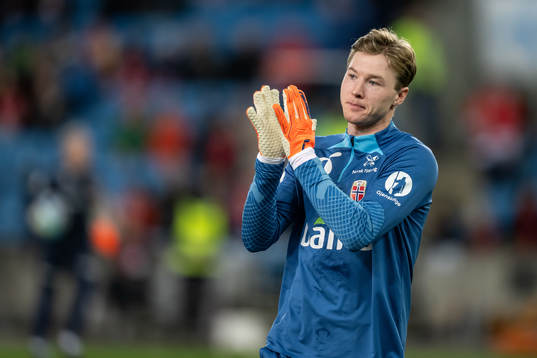 goalkeeper Mathias Dyngeland of Norway
