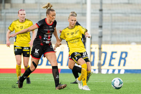 Trollhättans Ida Pettersson och Elfsborgs Linn Sångberg