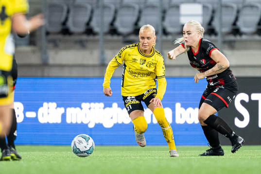 Elfsborgs Tea Skoglund och Trollhättans Ellen Hultberg