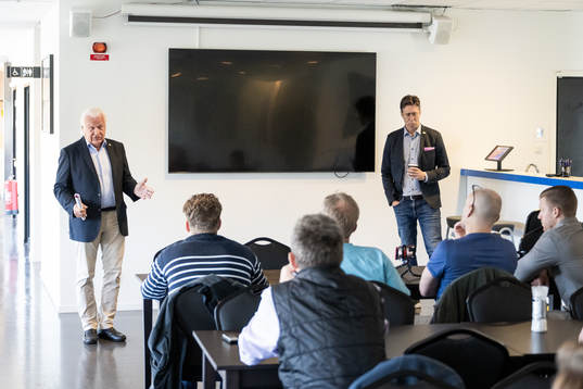 Ordförande Mats Grauers och klubbdirektör Christian
