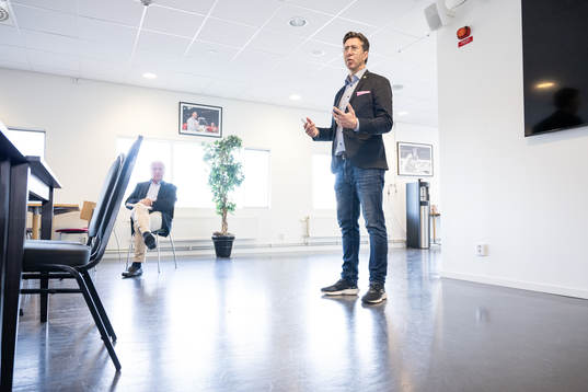 Ordförande Mats Grauers och klubbdirektör Christian