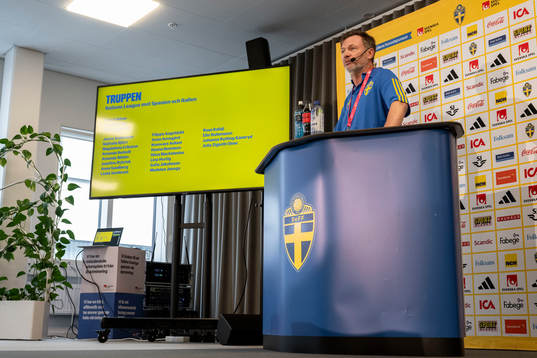 Head coach Peter Gerhardsson of the Sweden's women's