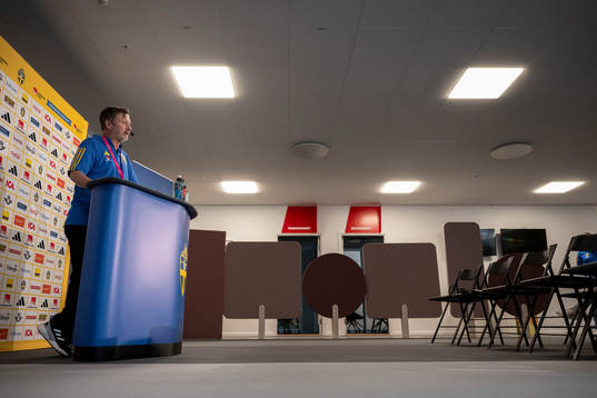 Head coach Peter Gerhardsson of the Sweden's women's
