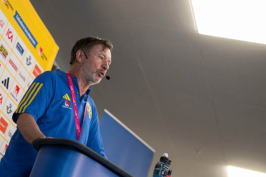 Head coach Peter Gerhardsson of the Sweden's women's