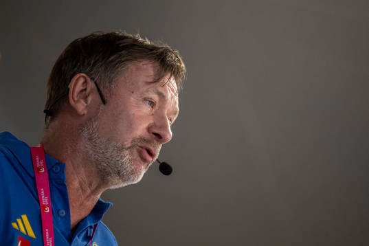 Head coach Peter Gerhardsson of the Sweden's women's