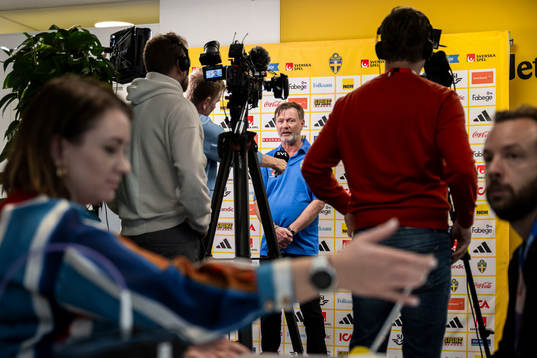 Head coach Peter Gerhardsson of the Sweden's women's