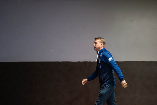 Leif Gunnar Smerud, interim head coach of the Norwegian
