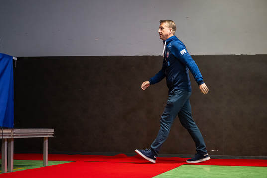 Leif Gunnar Smerud, interim head coach of the Norwegian