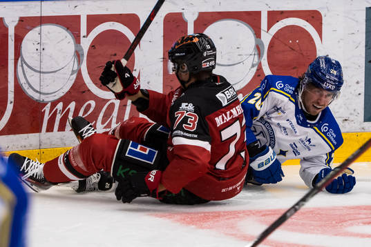 Örebros Oliver Eklind och Leksands Justin Glenn Kloos
