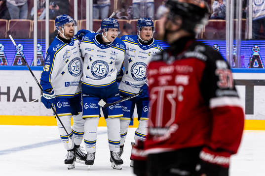 i230914 Leksands Lucas Elvenes, Olle Alsing och Patrik