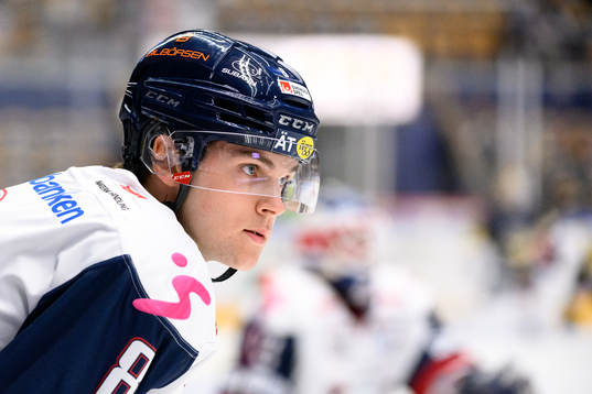 Linköpings Jonathan Myrenberg innan ishockeymatchen i SHL
