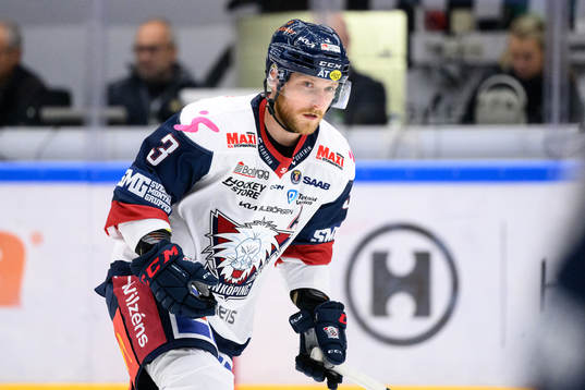 Linköpings Linus Hultström innan ishockeymatchen i SHL