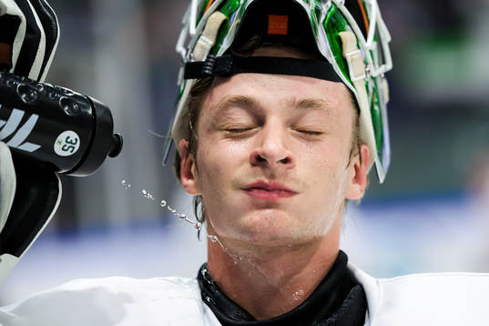 Färjestads målvakt Carl Lindbom