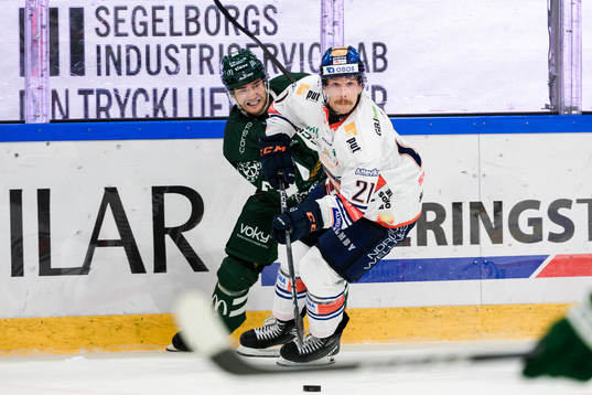 Färjestads Michael Lindqvist och Växjös Brian Cooper