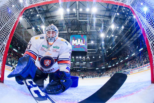 Växjös målvakt Emil Larmi deppar
