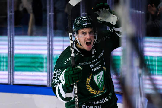 Färjestads Joakim Nygård jublar