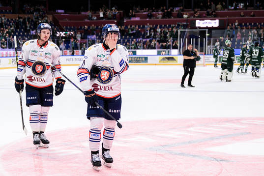 Växjös Keegan Lowe och Kalle Kossila deppar