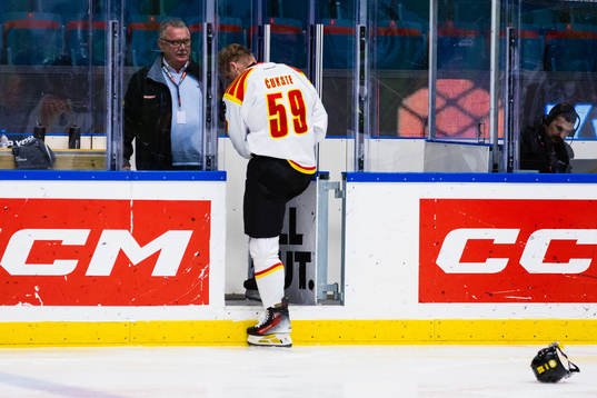 Brynäs Karlis Cukste blir utvisad