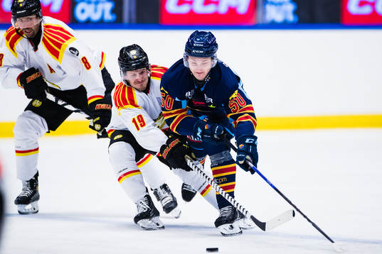 Brynäs Tyler Kelleher och Djurgårdens Oscar Lundin