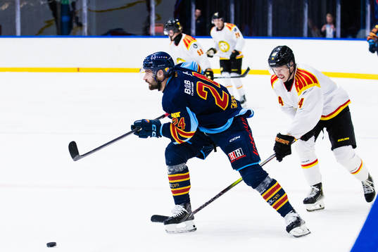 Djurgårdens Ludvig Rensfeldt och Brynäs Linus Lindblom