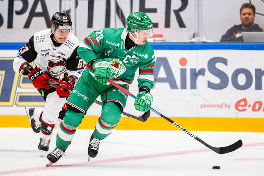 Malmö Redhawks Fredrik Händemark och Rögles Anton