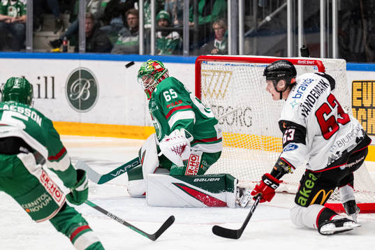 Rögles målvakt Christoffer Rifalk och Malmö Redhawks