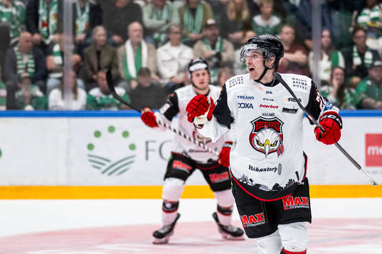 Malmö Redhawks Janne Kuokkanen jublar
