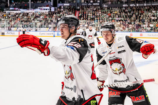 Malmö Redhawks Janne Kuokkanen jublar