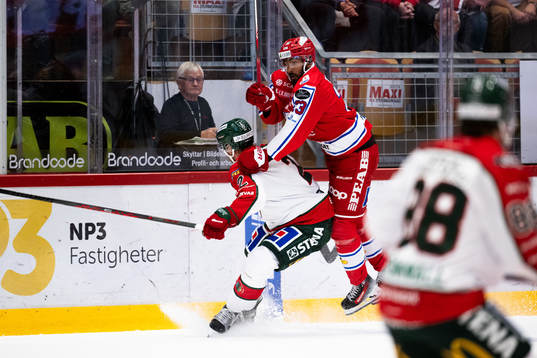 Frölundas Christian Folin och Timrås Jeremy Boyce Rotevall