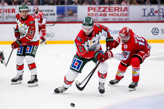 Frölundas Christian Folin och Timrås Panu Mieho