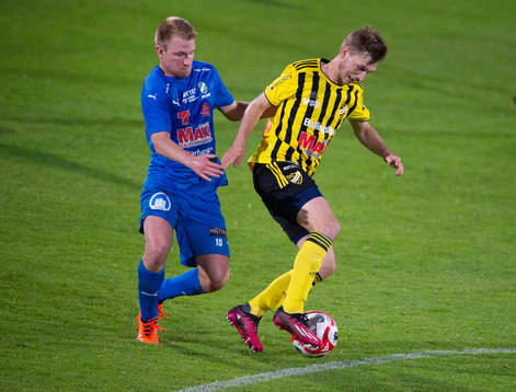 IFK Hässleholms Edvin Nilsson och Nosabys Philip Bengtsson