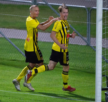 IFK Hässleholms Olle Kjellman Olblad och Robin Strömberg