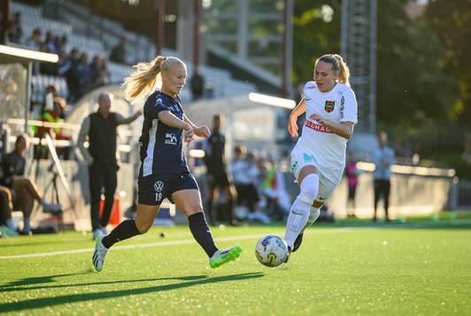 FC Rosengårds Sofie Bruun Bredgaard och Brommapojkarnas