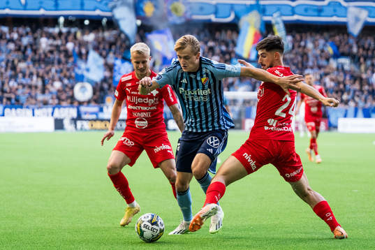 Värnamos Viktor Bergh och Emin Grozdanic mot Djurgårdens