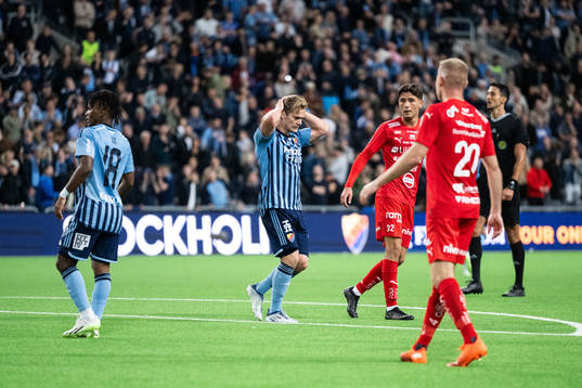 Djurgårdens Hampus Finndell deppar